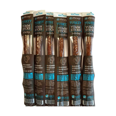 Etta Says Yummy Stick Turkey Dog Treat - Single - Poudre Pet and Feed Supply